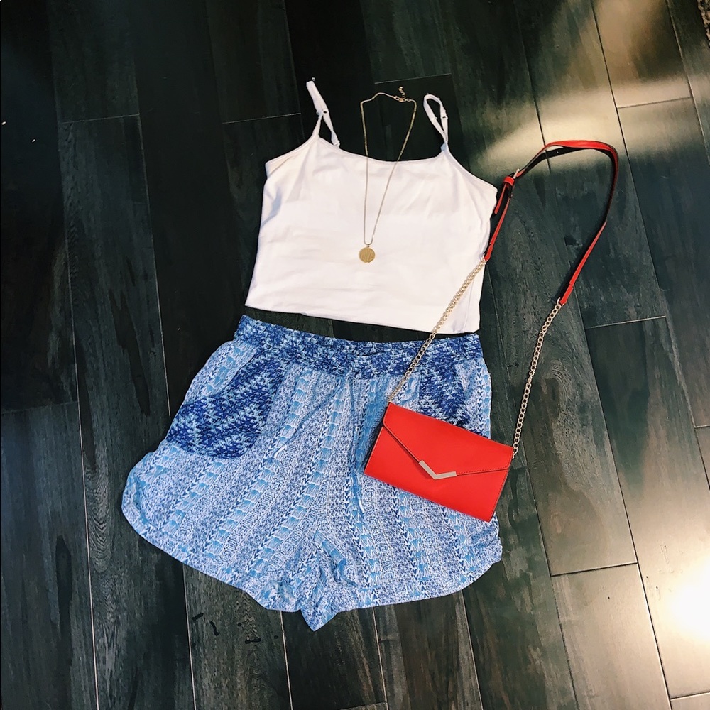 Blue shorts